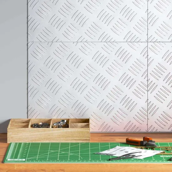 vidaXL Trappe Tredje 40 x 30 cm Sølv Aluminium