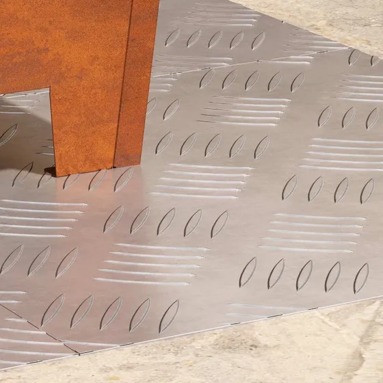 vidaXL Trappe Tread Firkantet 40 x 40 cm Sølv Aluminium