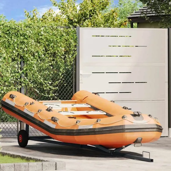vidaXL Bådtrailer Sølv 302 x 107 x 42 cm Stål