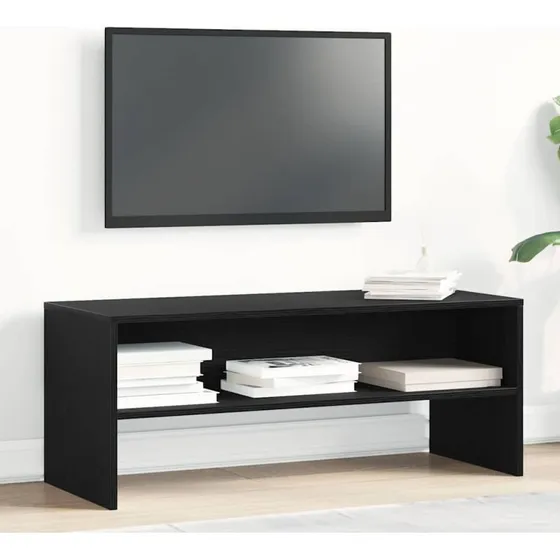 vidaXL tv-bord 100x40x40 cm konstrueret træ sort