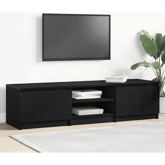 vidaXL tv-bord 140x40x36 cm konstrueret træ sort