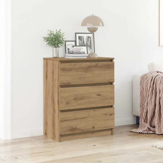 vidaXL Skænk 60x35x76 cm Konstrueret Træ Kunsteg