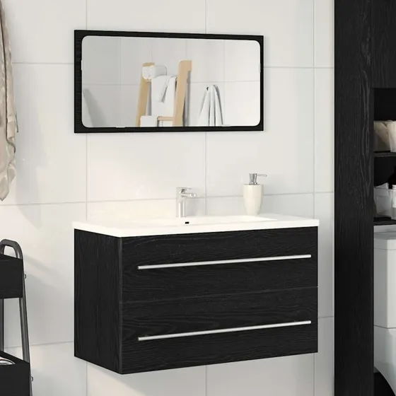 vidaXL Underskab til Håndvask 80x38,5x48 cm Sort-EG