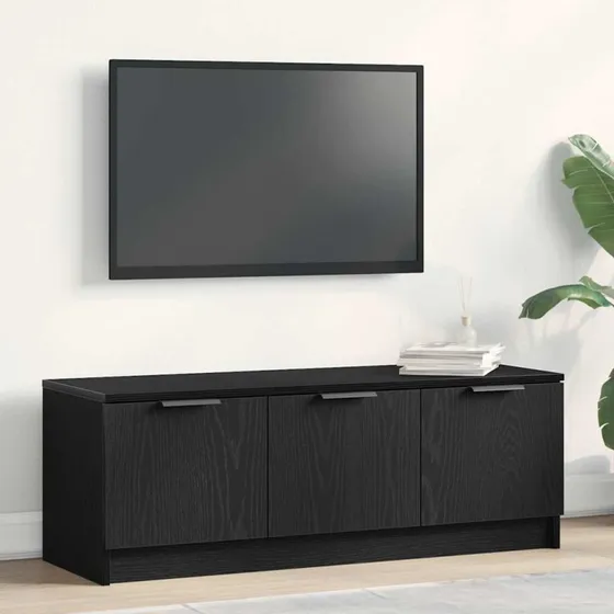 vidaXL TV-skab Sort eg 102 x 35 x 36,5 cm Konstrueret træ