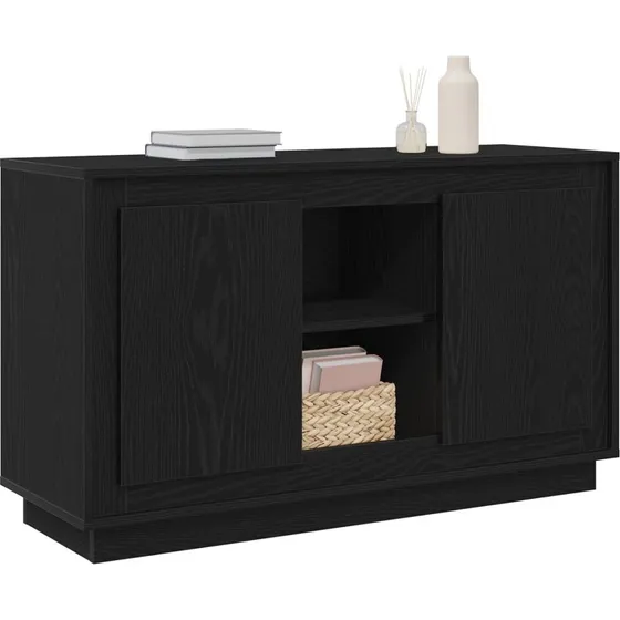 vidaXL Sideboard Sort 102 x 35 x 60 cm Konstrueret Træ