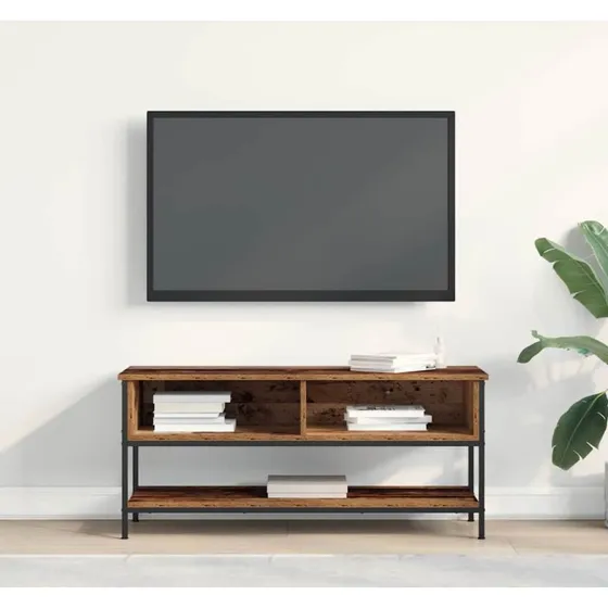 vidaXL TV-møbelsæt Gammelt træ 100 x 35 x 45 cm