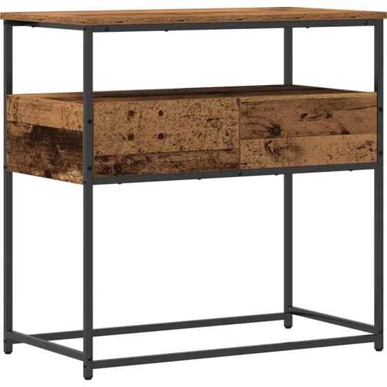 vidaXL Konsolbord Gammelt Træ 75x40x75 cm Konstrueret Træ