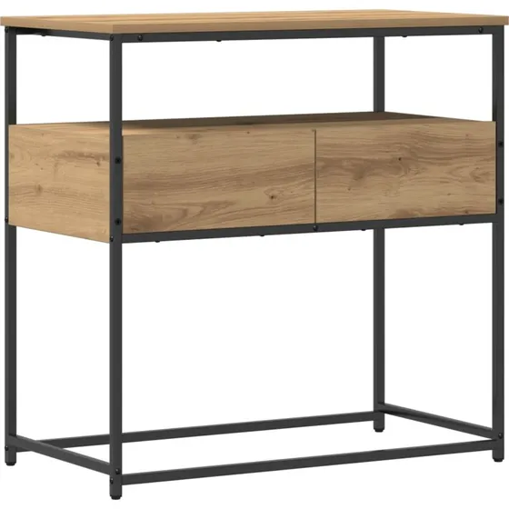 vidaXL Konsolbord Artisan Egetræ 75x40x75 cm