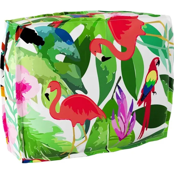 vidaXL Pude Blomstret 50 x 40 x 12 cm Oxfordstof