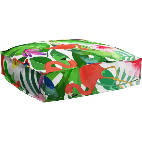 vidaXL Pude Blomstret 50 x 50 x 12 cm Oxfordstof