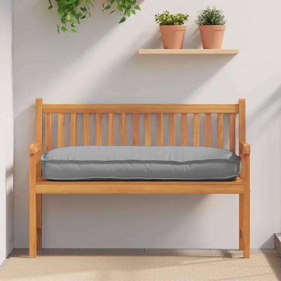 vidaXL Pude Grå 120 x 50 x 12 cm Oxfordstof