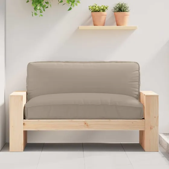 vidaXL Pude Gråbrun 120x80x12 cm Oxford stof