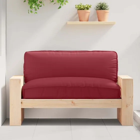 vidaXL Pude Vinrød 120 x 80 x 12 cm Oxford stof