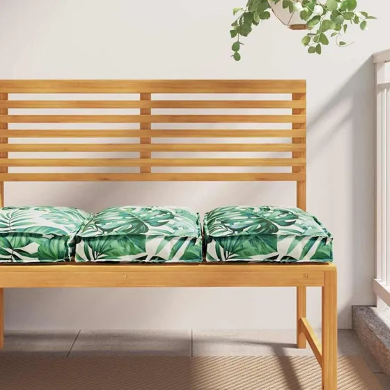 vidaXL Pude Blad 2 pcs 40 x 40 x 8 cm Oxford stof