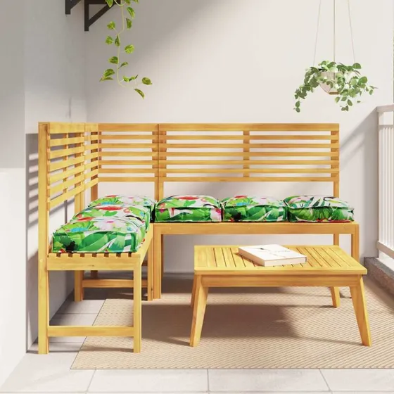 vidaXL Pude Blomstret 6 stk 40 x 40 x 8 cm Oxford stof