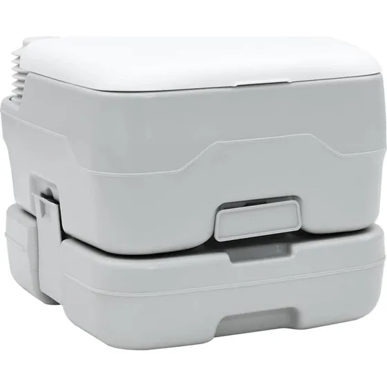 vidaXL Bærbart Campingtoilet Grå/Hvid 41,5 x 36,5 x 30 cm