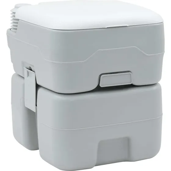 vidaXL Camping Toilet Grå/Hvid 41,5 x 36,5 x 42 cm
