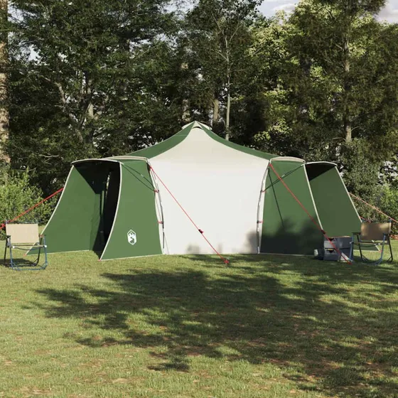 vidaXL Tipi Telt Grøn 492 x 492 x 275 cm med opbevaring