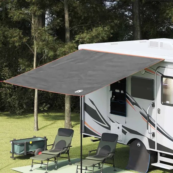 vidaXL Vandafvisende Tarp Grå/Orange 240 x 350 cm