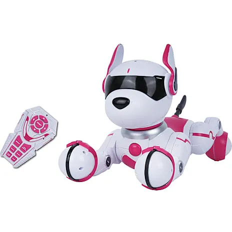Action Zone fjernstyret robot hund - lyserød