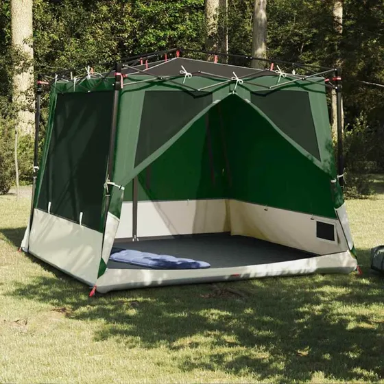 vidaXL Indertelt Grøn 291 x 291 x 240 cm med opbevaring