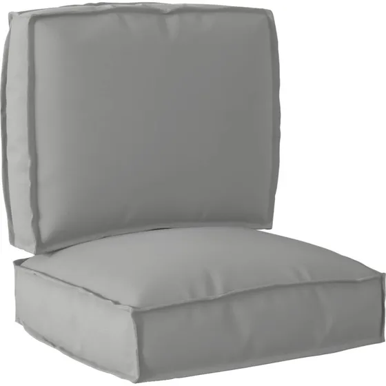 vidaXL Palle Pudesæt 2 stk Grå 50 x 50 x 12 cm Oxford stof