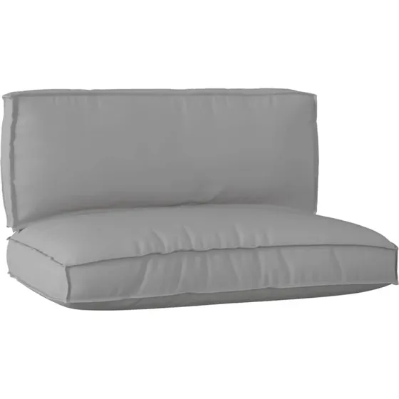 vidaXL Palle Pudesæt 2 stk Grå 120 x 80 x 12 cm Oxford stof