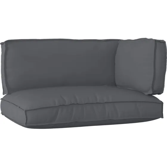 vidaXL Palle Pudesæt 3 stk Antracit 120 x 80 x 12 cm Oxford-stof