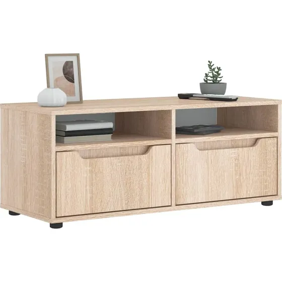 vidaXL TV-bord VISNES 100x40x38 cm konstrueret træ sonoma-eg