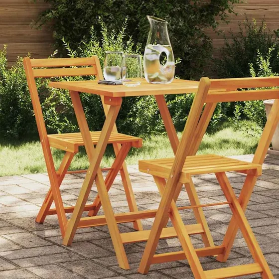 vidaXL Havemøbel Bord Naturfarvet 60x60x72 cm Akacietræ