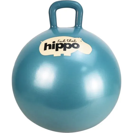 Find That Hippo hoppebold – mørk cyan 45 cm