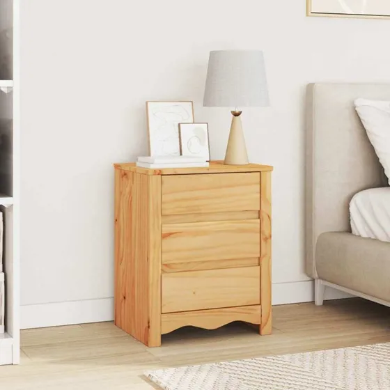 vidaXL Drammen Sofabord Egetræsfarvet 45 x 35 x 56 cm Massivt Fyrretræ