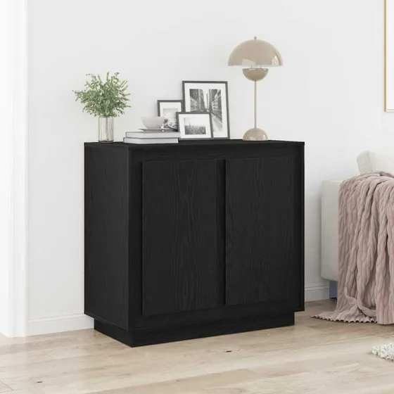vidaXL Sideboard Sort Eg 80 x 34 x 75 cm