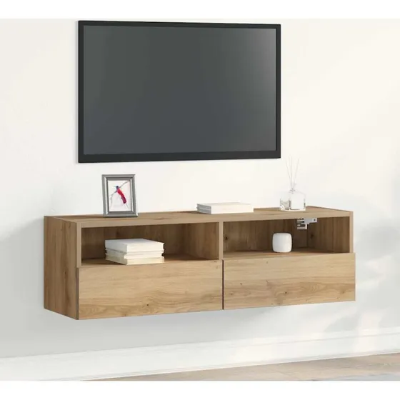 vidaXL TV-vægskab Artisan Eg 100x30x30 cm Konstrueret træ