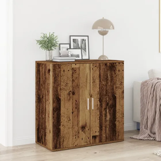 vidaXL Sideboard Gammelt Træ 79x38x80 cm Konstrueret Træ