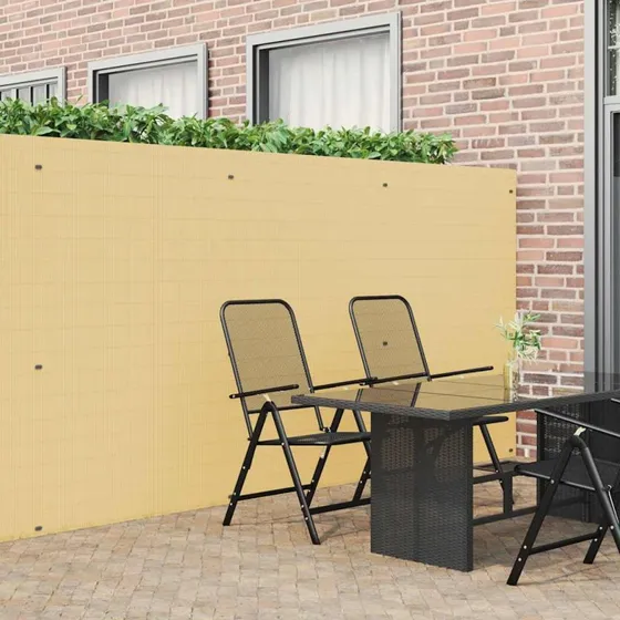 vidaXL havehegn dobbeltsidet 1,8x3 m PVC gul