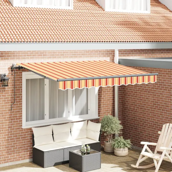 Udtrækkelig Markise Flerfarvet 350x200 cm