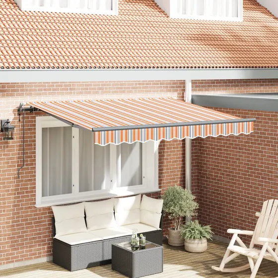 Udtrækkelig Markise Flerfarvet 350 x 200 cm