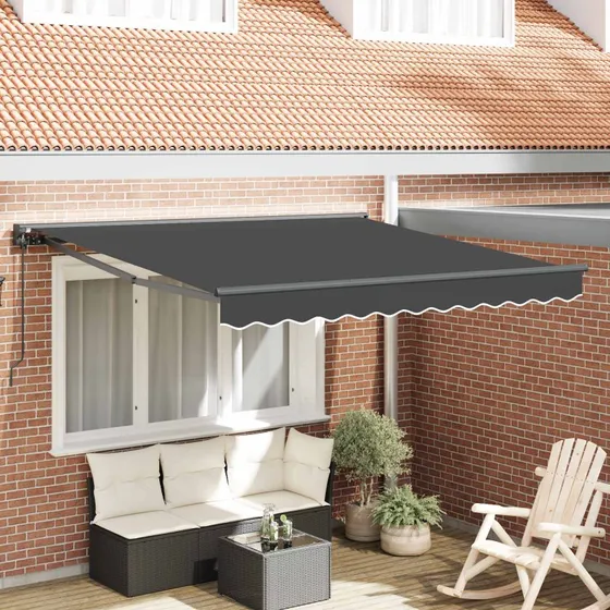 vidaXL Markiseramme Antracit 300x250 cm med PU-belægning