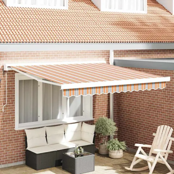 vidaXL Markise 300 x 250 cm Flerfarvet Polyester & Aluminium