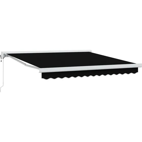 vidaXL Markise Sort 300 x 250 cm Polyester & Aluminium