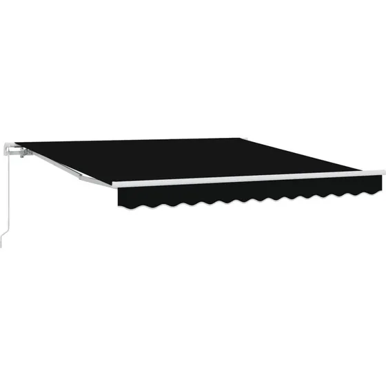 vidaXL Markise 350 x 250 cm Sort Polyester