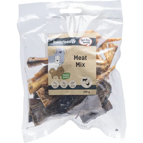 Beeztees Tørret Kødmix med kylling og oksekød