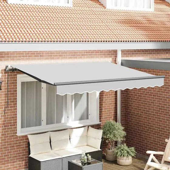 vidaXL Markiseramme Antracit 3,5 x 2 m Metal