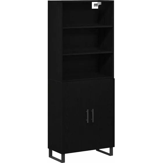 Eg 70 X 34 X 180 Cm Sort Vægmonteret Highboard