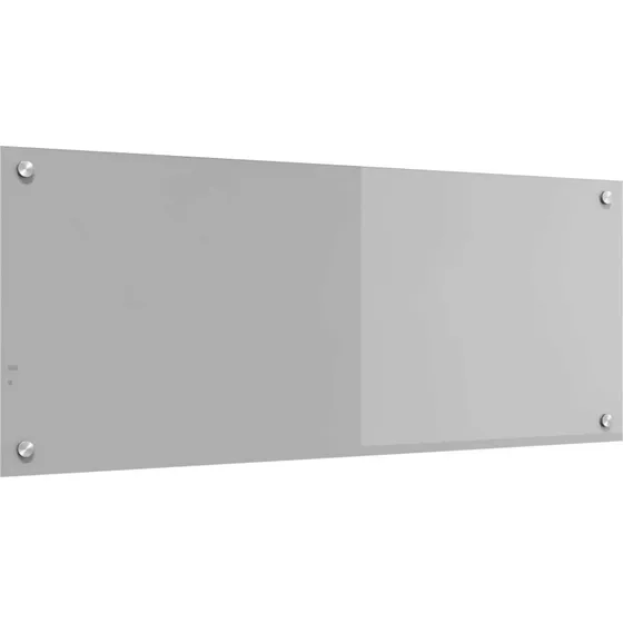 vidaXL Køkkenbacksplash Lysegrå 100 x 40 cm hærdet glas