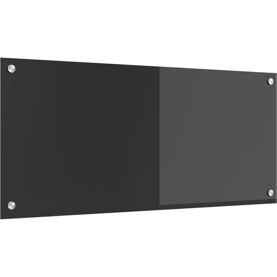 vidaXL Køkkenbacksplash Mørkegrå 90 x 40 cm hærdet glas