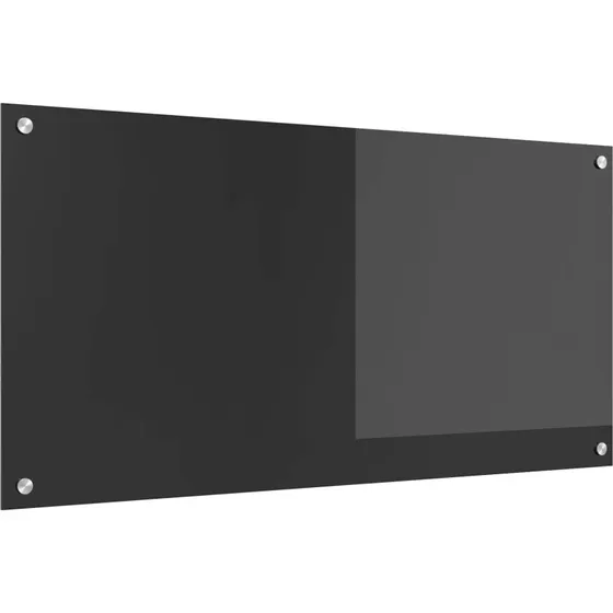 vidaXL Køkkenbacksplash Mørkegrå 100x50 cm hærdet glas