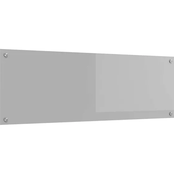 vidaXL Køkkenbacksplash Lysegrå 120 x 40 cm hærdet glas