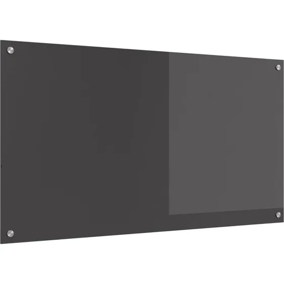 vidaXL Køkkenbacksplash Mørkegrå 110x60 cm hærdet glas